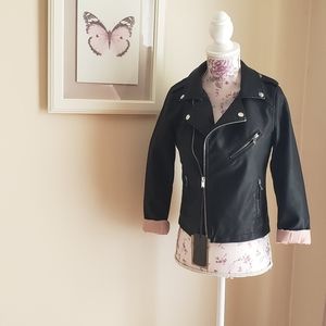 Girl's BNWT Vegan Leather Biker Jacket
